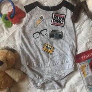 🎸 BABY BOY AWESOME RUN DMC ONESIE!!